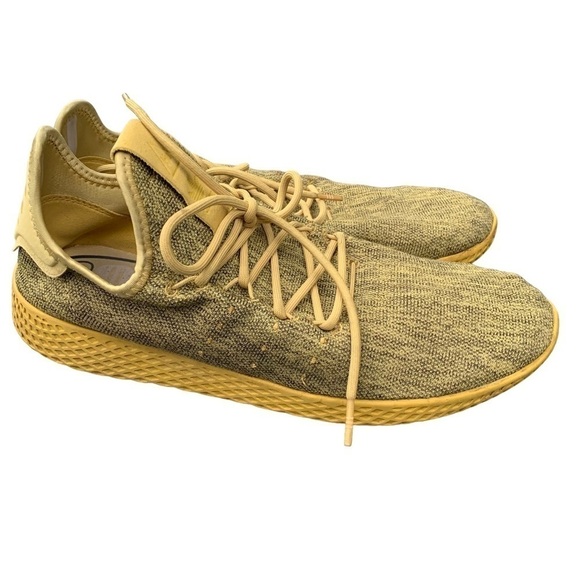 Adidas Pharrell X Tennis Hu Dip Dyed Sneakers Yellow Human Race Tennis Shoe 10 main image 4